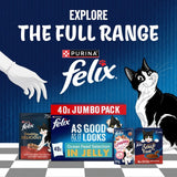 Felix wet cat food Ocean Feasts 40 x 85g - British product