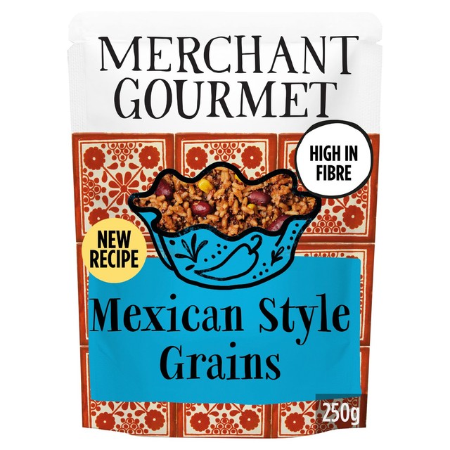 Merchant Gourmet Mexican-Style grains mix 250g, imported from the UK