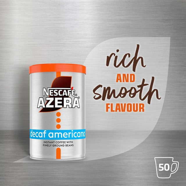 Nescafe Azera Americano Decaf instant coffee 90g, imported from the UK