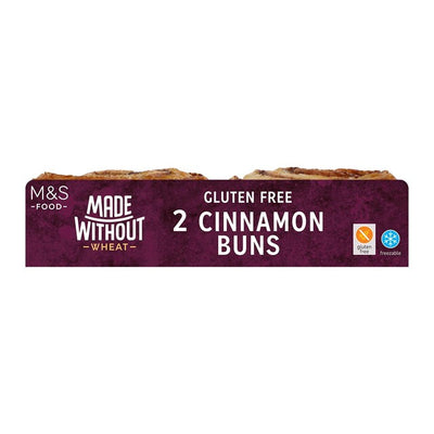 M&S Made Without Wheat Kanelboller Glutenfri Bakst 2-pakning