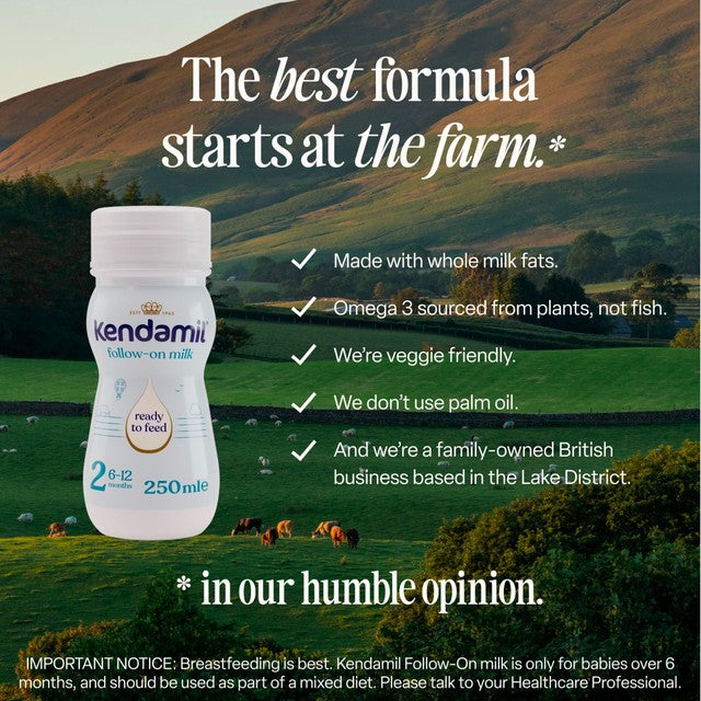 Kendamil Ready to Feed Follow-On Milk 18 x 250ml, UK version