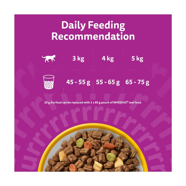 Whiskas chicken adult dry cat food 1.9kg (British brand)