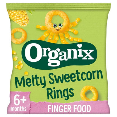 Organix Melty Organic Sweetcorn Rings Baby Puffs 20g