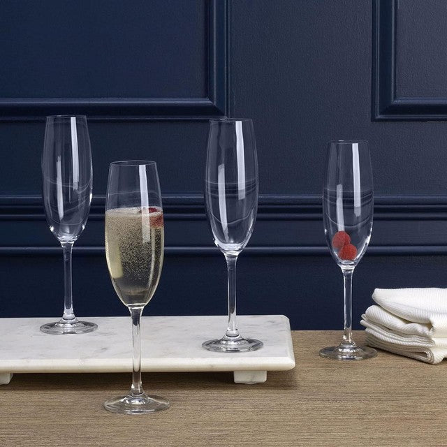 Mikasa Julie champagne flutes 8oz set of 4, imported from the UK