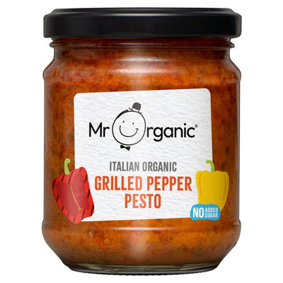Mr Organic Rød Pepper Pesto Saus 190g