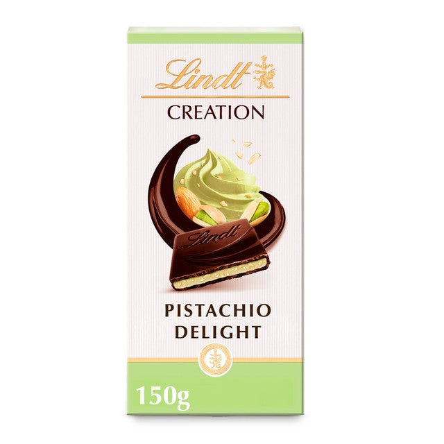 Lindt Dark Pistachio chocolate bar 150g, UK version