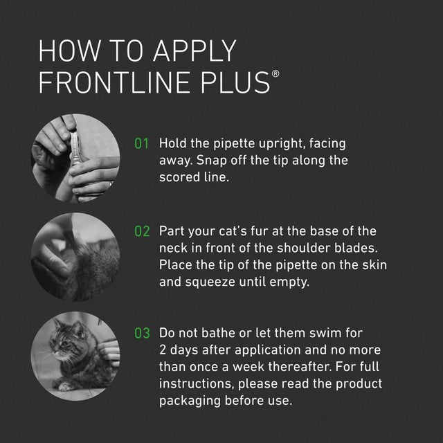 Frontline flea treatment for cats 6 pipettes - British product