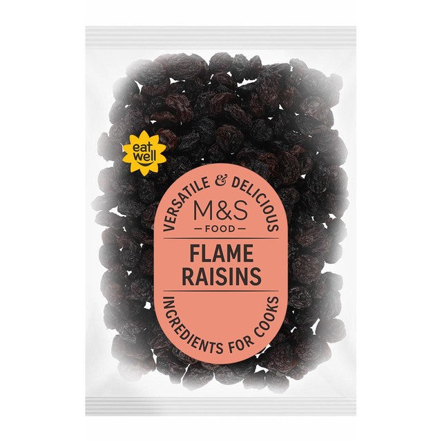 M&S Flame Raisins 500g, imported from the UK