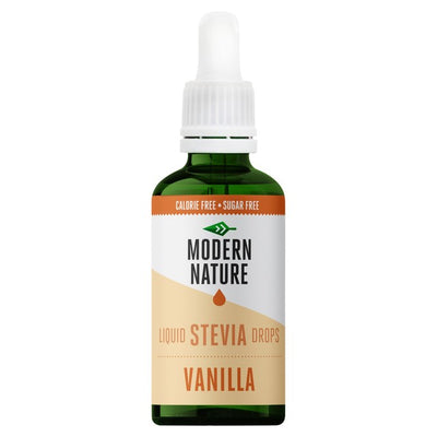 Modern Nature Stevia Drops Vanilla Liquid Sweetener 50ml