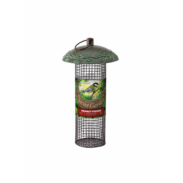 Peckish Secret Garden Peanut Feeder 25cm height, imported from the UK