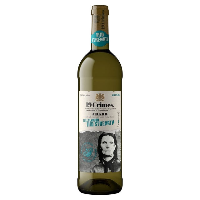 19 Crimes Mid Strength Chardonnay 75cl - British product