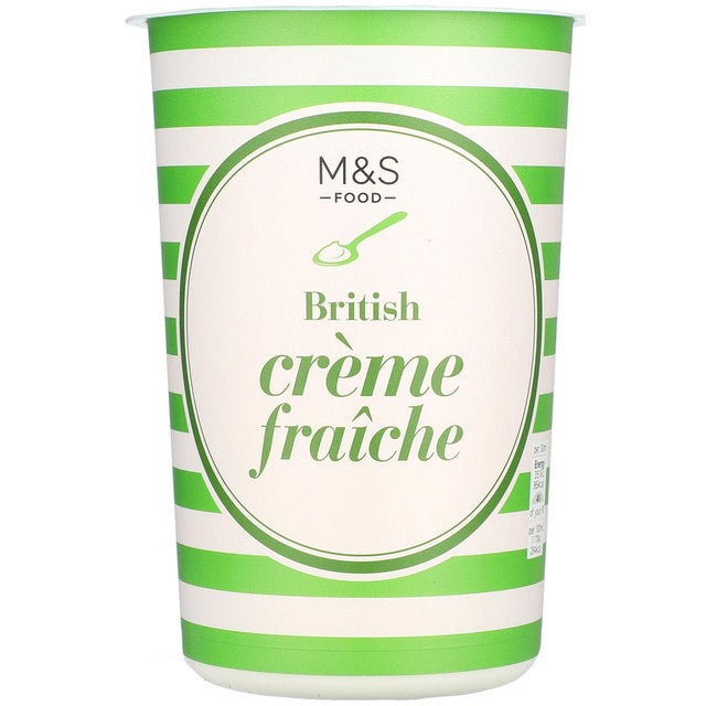 M&S Creme Fraiche 600g, imported from the UK