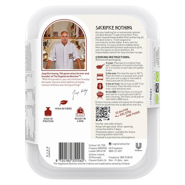 The Vegetarian Butcher vegan chicken breast 180g (British brand)