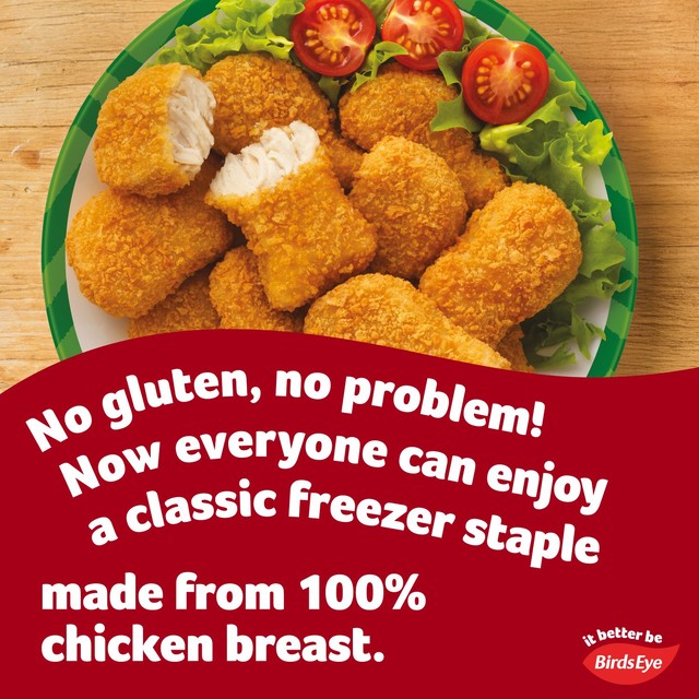 Birds Eye gluten-free chicken nuggets 455g - British product