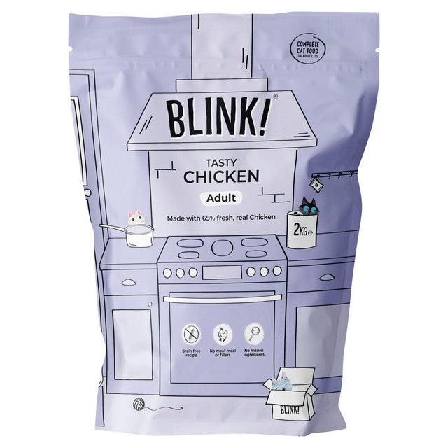 Blink dry cat food with fresh chicken 2kg - British product