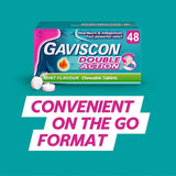 Gaviscon mint flavour chewable tablets 48 pack - British product