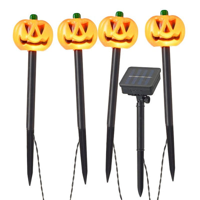 Heaven Sends Halloween Light Up Pumpkin Stakes Garden Decoration 180g