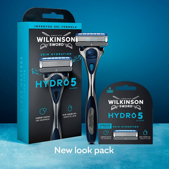 Wilkinson Sword Hydro 5 men's razor and blade refills (British brand)