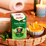 Yogi Tea Tulsi Relax herbal tea 17 tea bags (British brand)