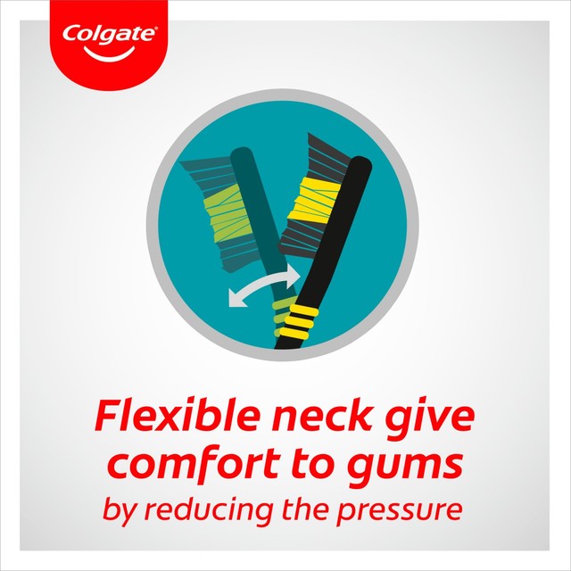 Colgate ZigZag Charcoal Medium Manual Toothbrush