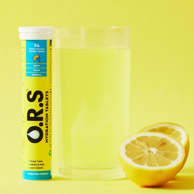 O.R.S Hydration Tablets Lemon 24 Pack, imported from the UK