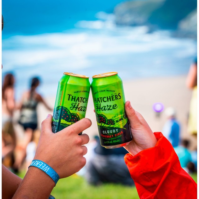Thatchers Haze cider 4 x 440ml (British brand)