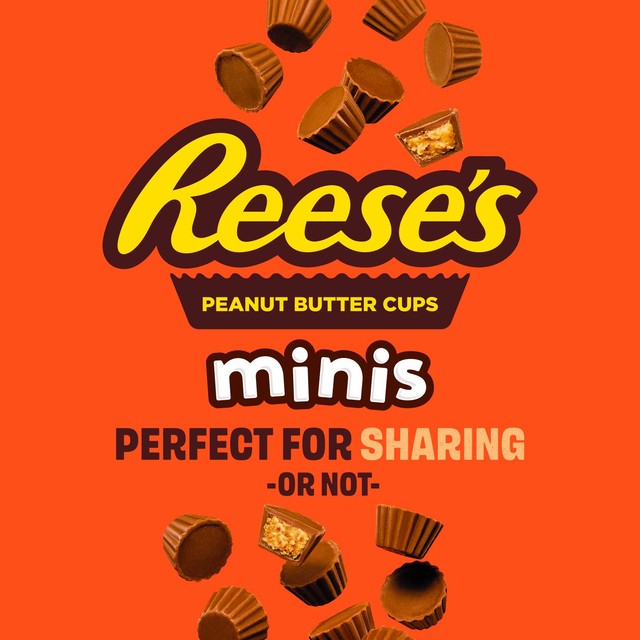 Reese's peanut butter cup minis pouch 185g, imported from the UK