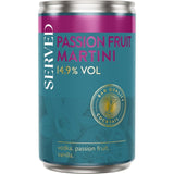 Served passion fruit martini canned cocktail 125ml (British brand)