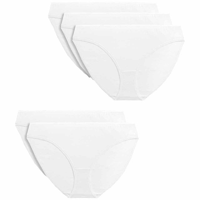 M&S women's pure cotton bikini knickers white size 16, imported from the UK
