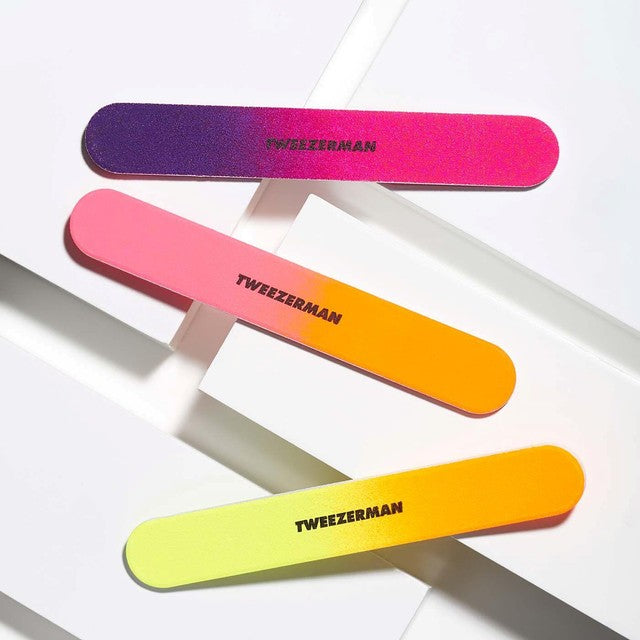 Tweezerman neon nail files (British brand)