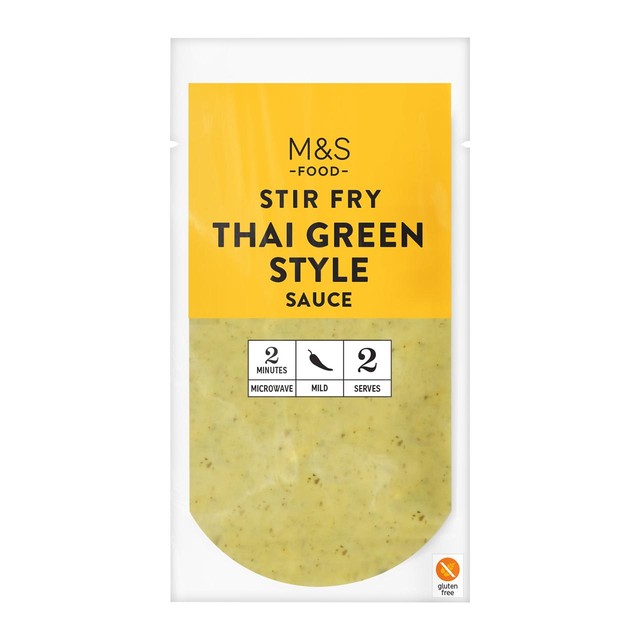 M&S Thai green curry style sauce 150g, imported from the UK