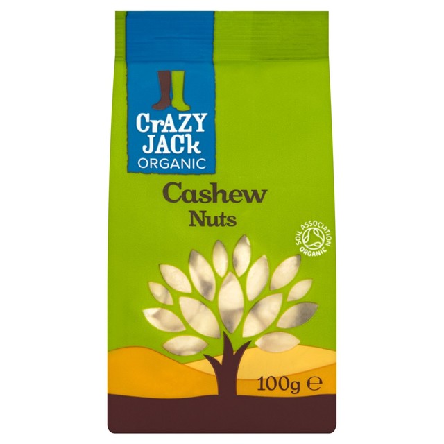 Crazy Jack organic cashew nuts 100g - British product