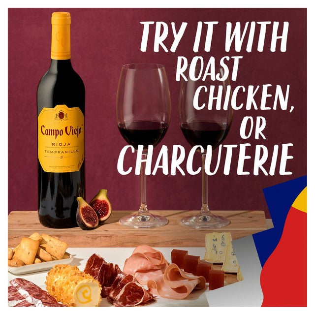Campo Viejo red wine Rioja Tempranillo 75cl - British product