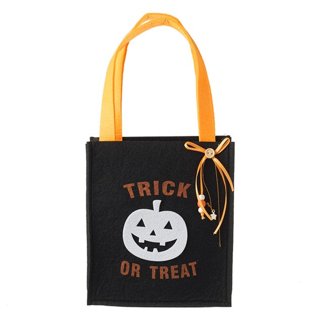 Heaven Sends Trick Or Treat Felt Halloween Bag 18x20x8cm (British brand)