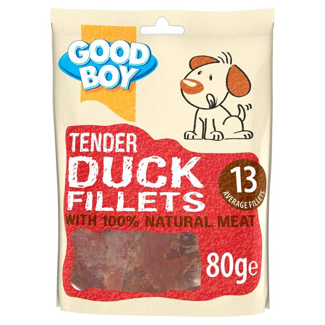Good Boy Tender Duck Fillet dog treats 80g, UK version