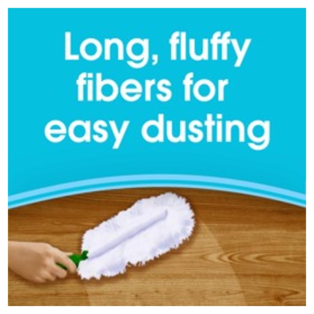 Pledge Fluffy Duster Starter Pack with 1 handle and 2 refills, imported from the UK
