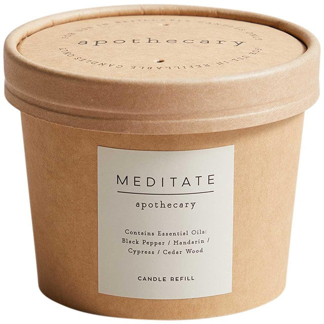 M&S Apothecary Meditate candle refill, imported from the UK
