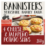 Bannisters Farm 4 Cheese and Jalapeno Potato Skins 260g - British product