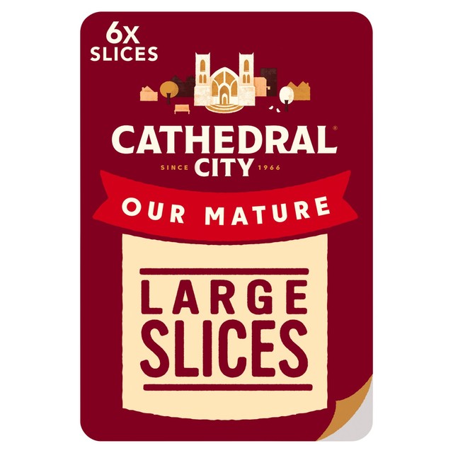 Cathedral City mature cheddar cheese slices 150g - British product