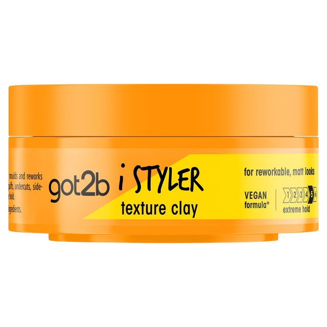 Schwarzkopf texture hair styling clay 75ml (British brand)
