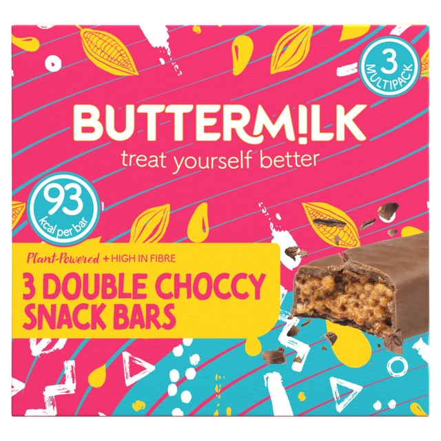 Buttermilk Double Choccy Crisp snack bar 3 x 23g - British product