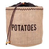 Natural Elements potato jute sack 25cm x 25cm x 24cm, imported from the UK
