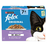Felix Senior cat food mixed jelly selection 12x85g - British product