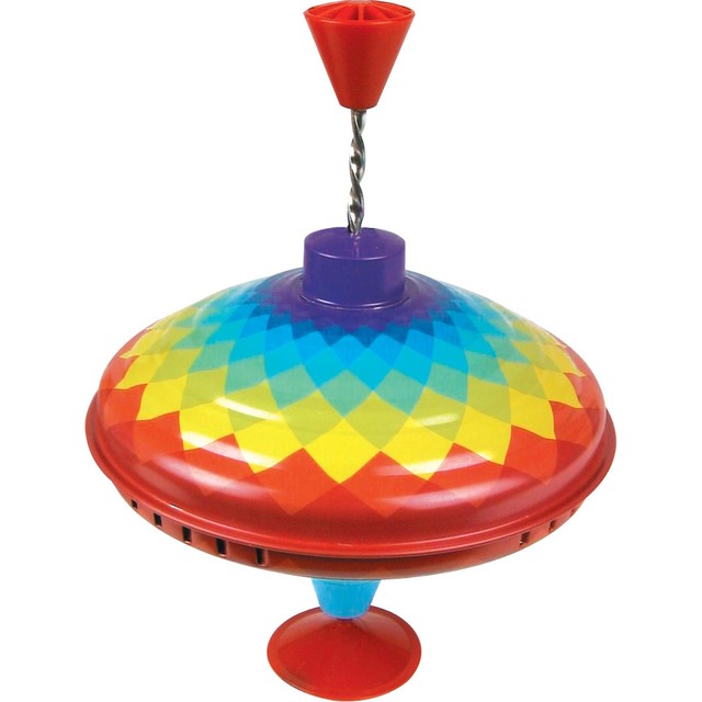 Tobar rainbow humming top spinning toy, imported from the UK