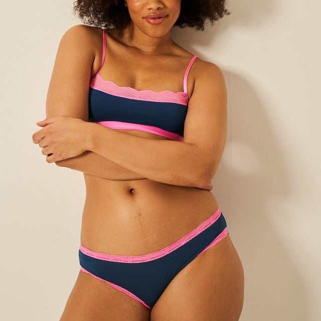 Stripe & Stare knickers Midnight Neon XS - British product