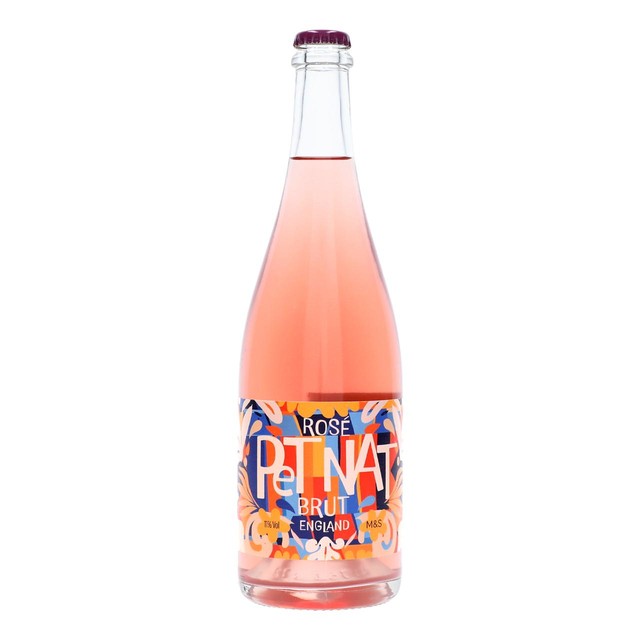 M&S Rose Pet Nat sparkling wine 75cl, imported from the UK