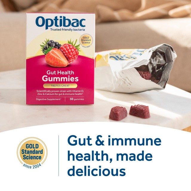 Optibac gut health gummies 30 gummies, imported from the UK