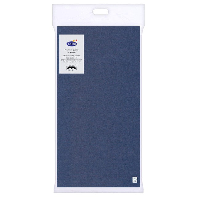 Duni dark blue Dunicel table cover 118x180cm - British product