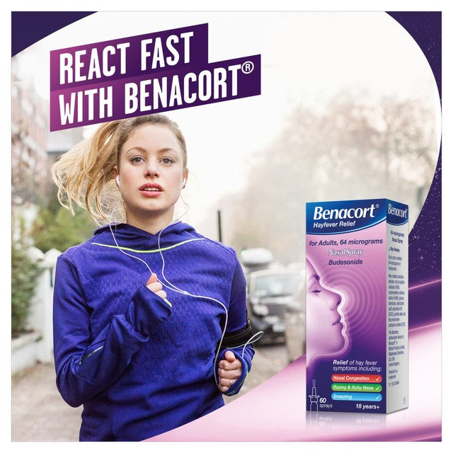 Benacourt hayfever relief nasal spray 10ml - British product