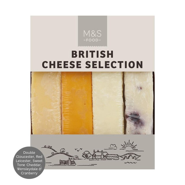 M&S British cheese selection 240g, imported from the UK